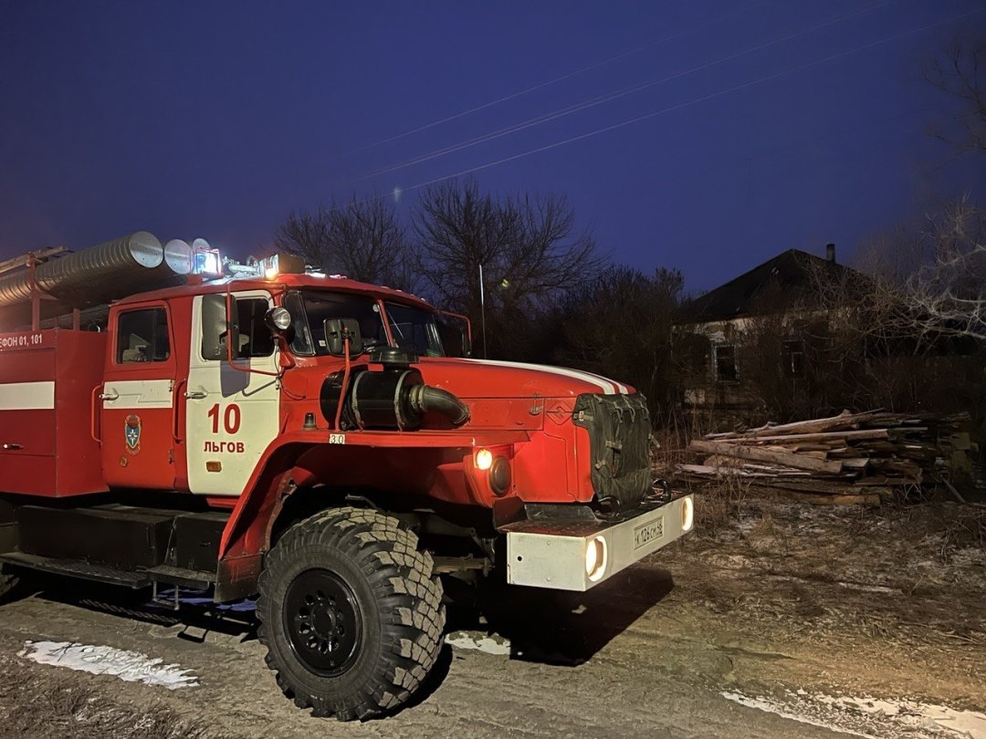 Пожар в с. Банищи Льговского района Курской области ликвидирован