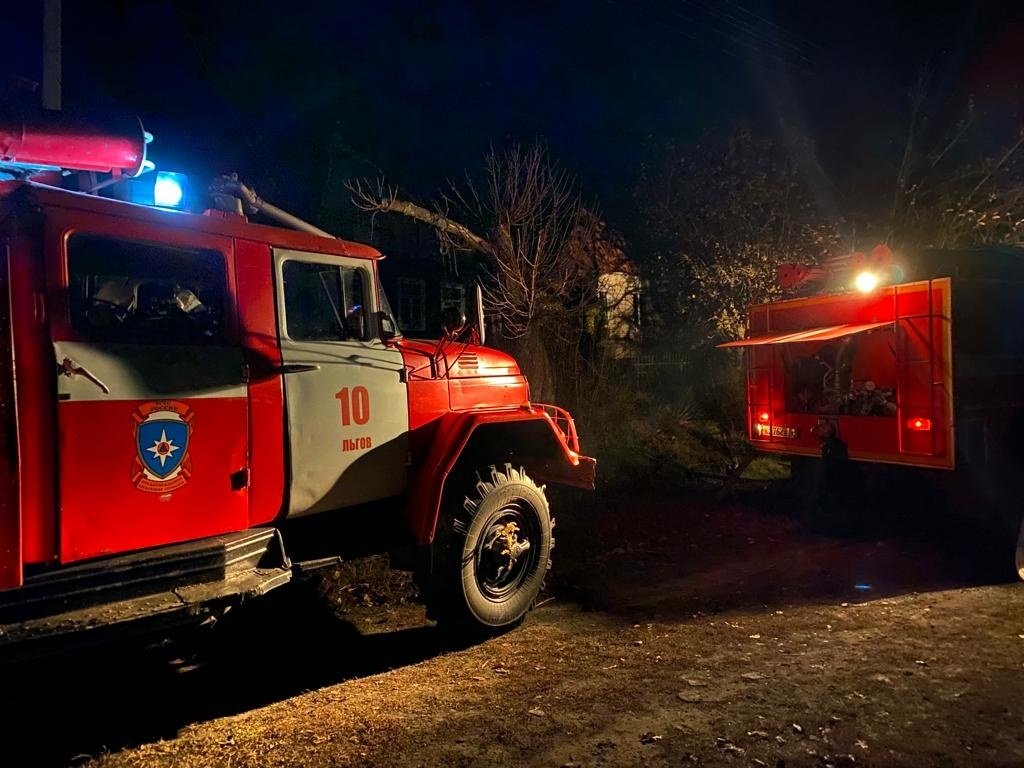 Пожар в д. Козьи Угоны Льговского района Курской области ликвидирован